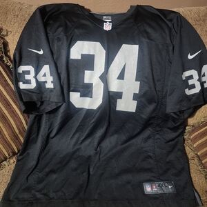 Mens Vantage Nike Bo Jackson Raiders Black and White Jersey Sz.4XL